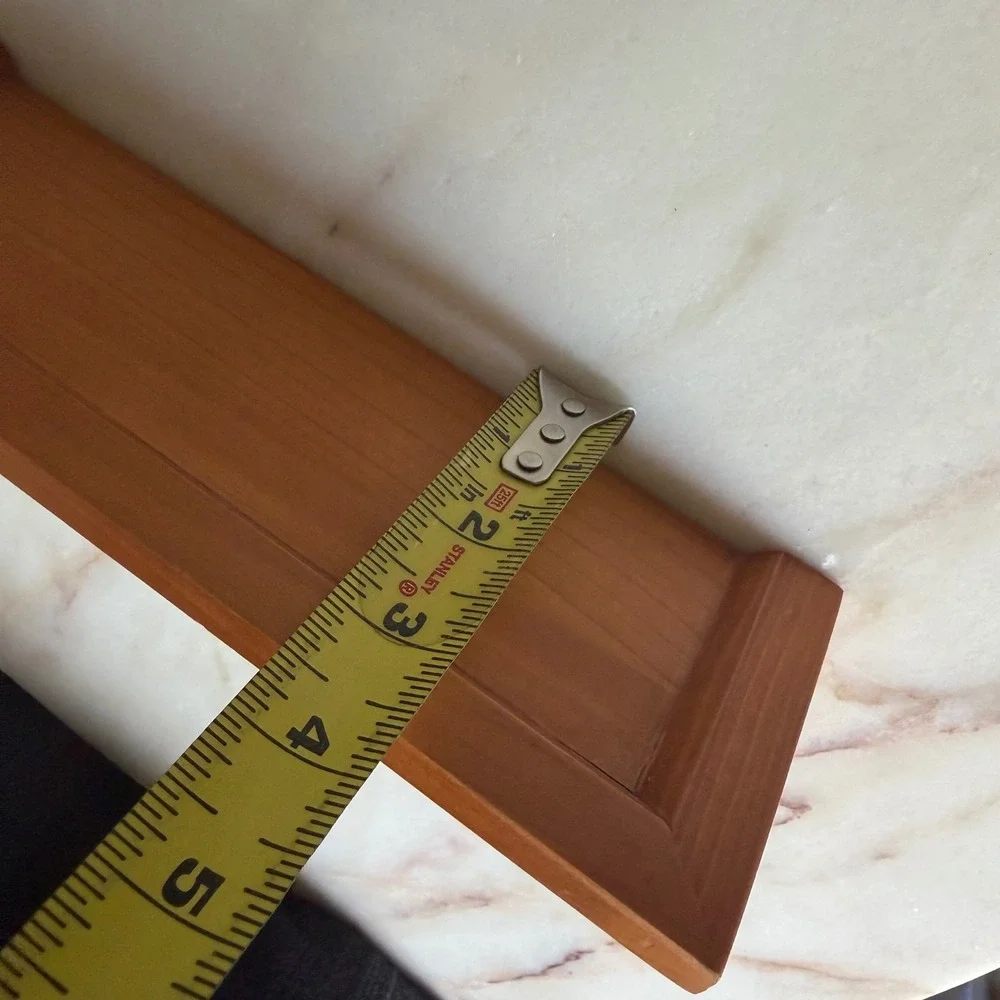 Vintage Small Mini Wood Floating Wall Shelf Ledge Honey Brown 9.5 Inch